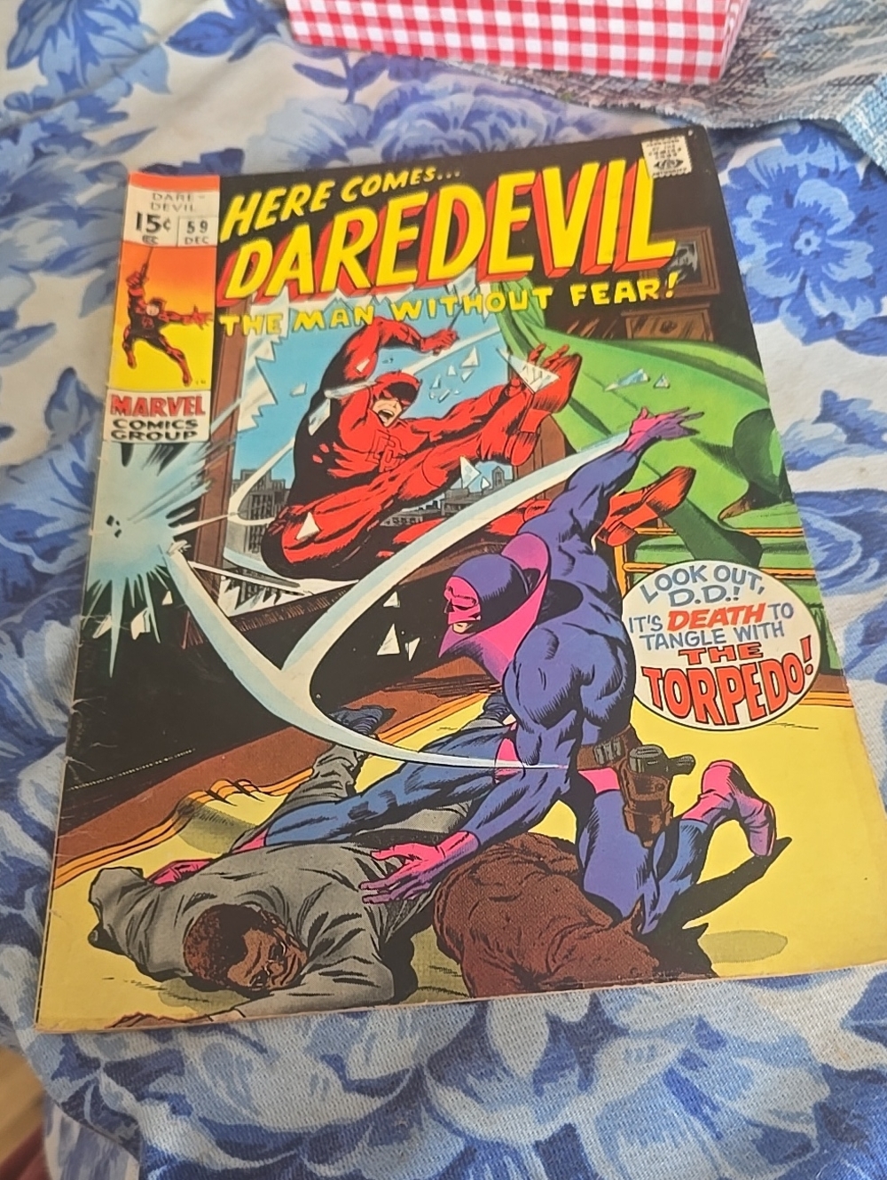 Daredevil #59 Marvel 1969 It's Death to Tangle with the Torpedo !